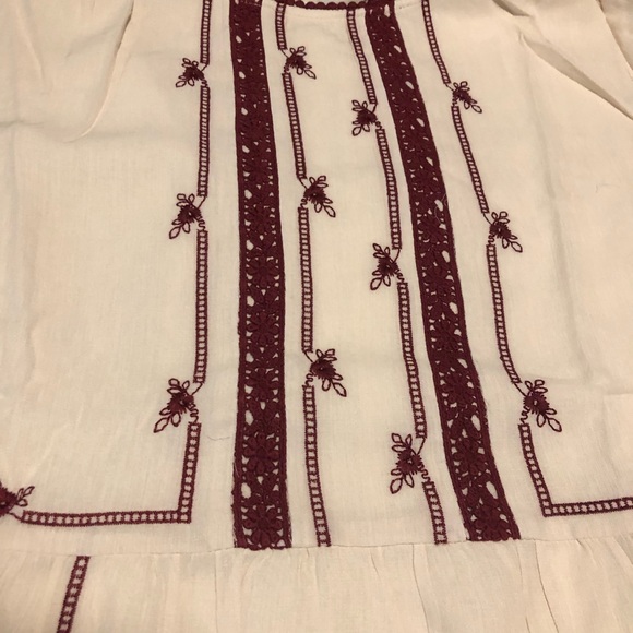 Women’s midi dress CROCHET TRIM DETAILS 3/4 SLEEVE - Picture 5 of 11